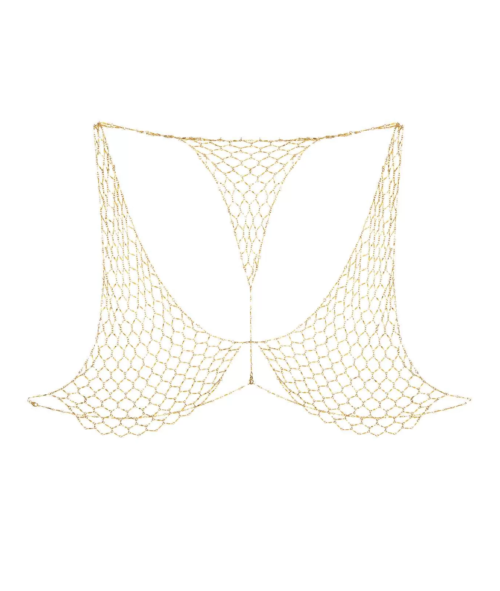 Alighieri Atelier | La Bralette Con Scintille Fluttuanti Placcato Oro 24Kt