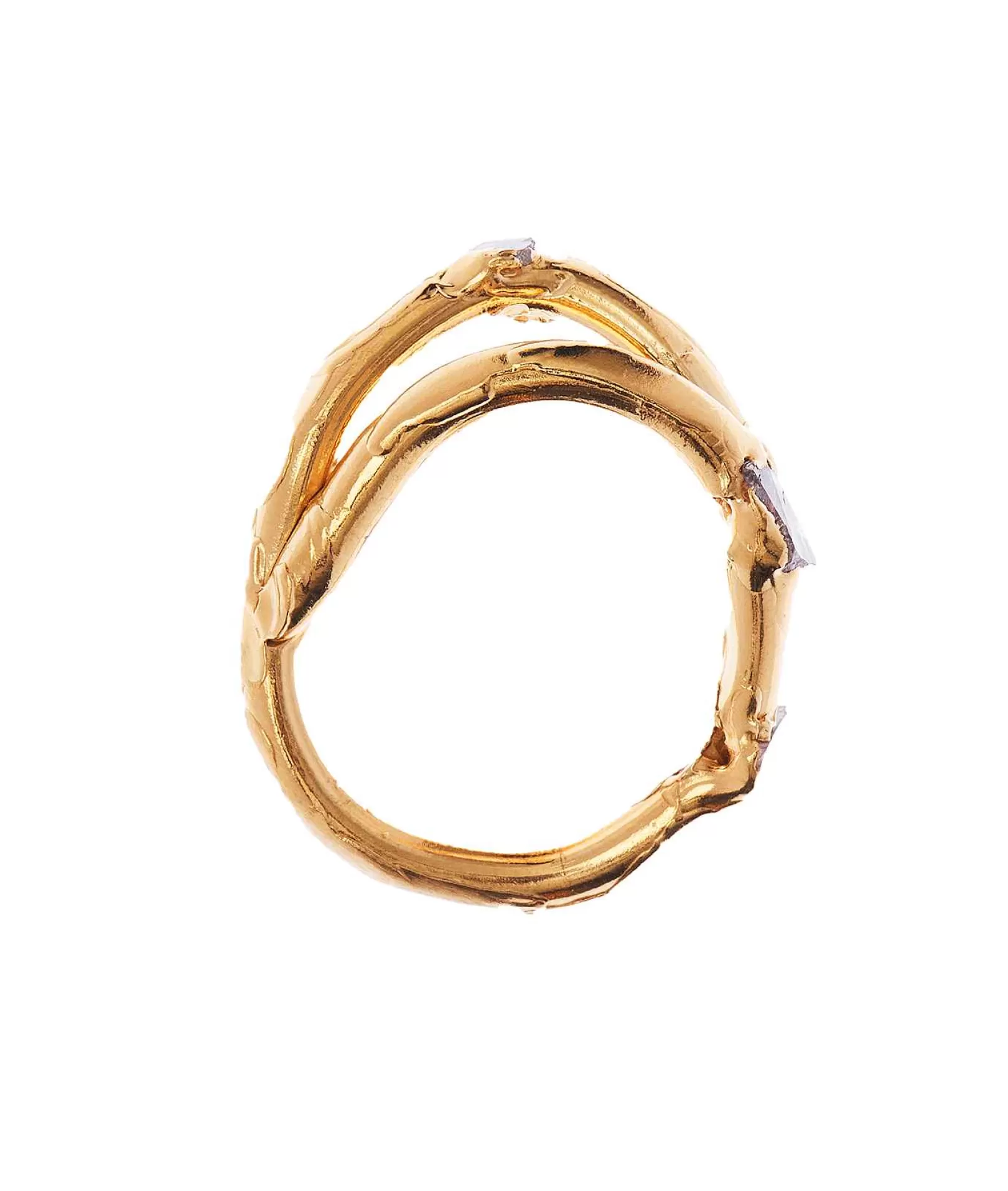 Alighieri Anelli Di Fidanzamento E Matrimonio | L'Anello Orbitante Di Polvere Di Stelle Oro Massiccio 9Kt